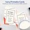 Avery Printable Single Rounded Corner Rectangle Flat Cards, 3-1/2" x 5", Matte Ivory Cardstock, Print-to-The-Edge, Laser/Inkjet Printable, 40 Total, Great for Product Branding, Marketing, and More